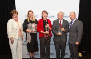 2018 Pillar Award recipients and leadership of Hamilton County Community Foundation
