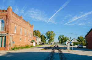 Railroad tracks in Hamilton County, Indiana